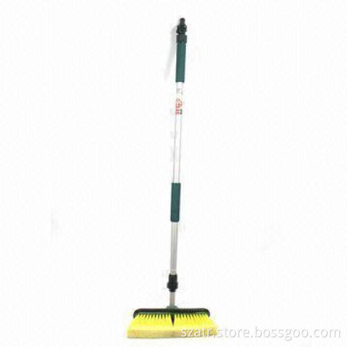 Wash Brush with Flow-thru Aluminum Extension Handle
